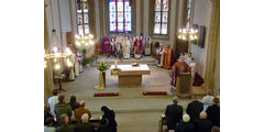 Festgottesdienst zum 50jahrigen Priesterjubiläum von Stadtpfarrer i.R. Geistlichen Rat Ulrich Trzeciok (Foto: Karl-Franz Thiede)